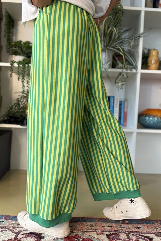 Sunday Morning Demi Bloom Pant Lime / Emerald